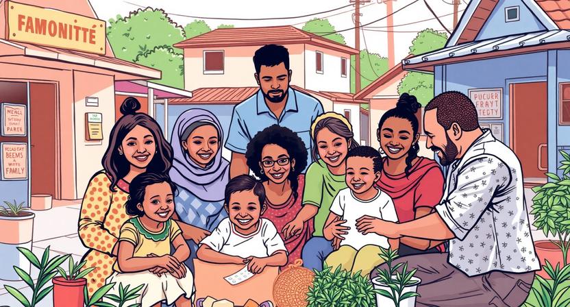 Community working together to achieve wealth equality through collective action, uplifting families and strengthening local economies.